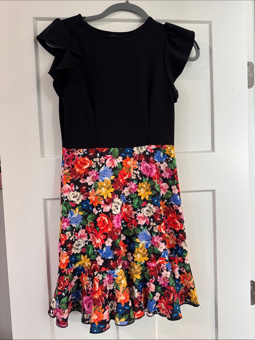 Black and Floral Dress -NEW without tags.